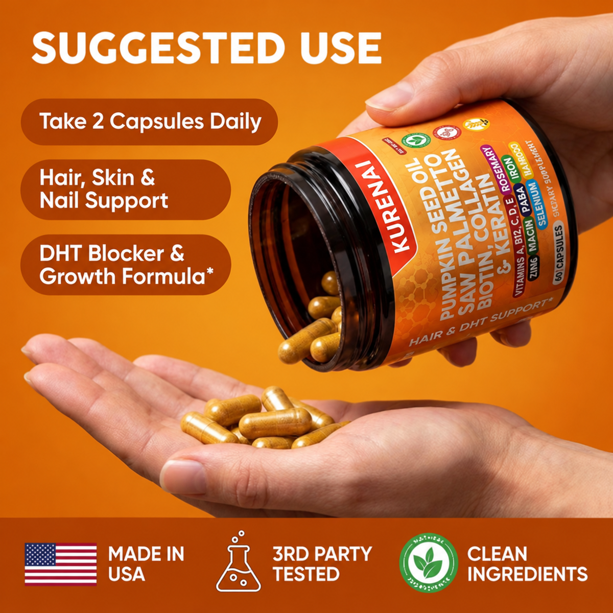 Real Hair Nourishment In Two Daily Capsules