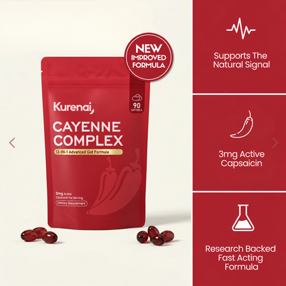 Reawaken Your Gut's Natural Signal with Kurenai Cayenne Complex