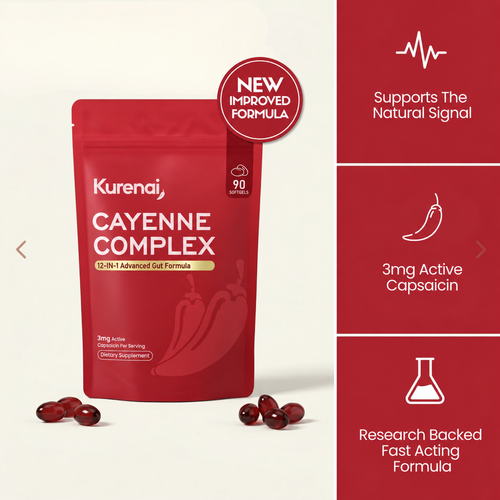 Reawaken Your Gut's Natural Signal with Kurenai Cayenne Complex